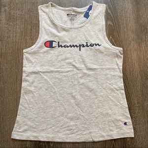 NWT Girls Medium 10/12 Racerback Champion Tank Top Grey